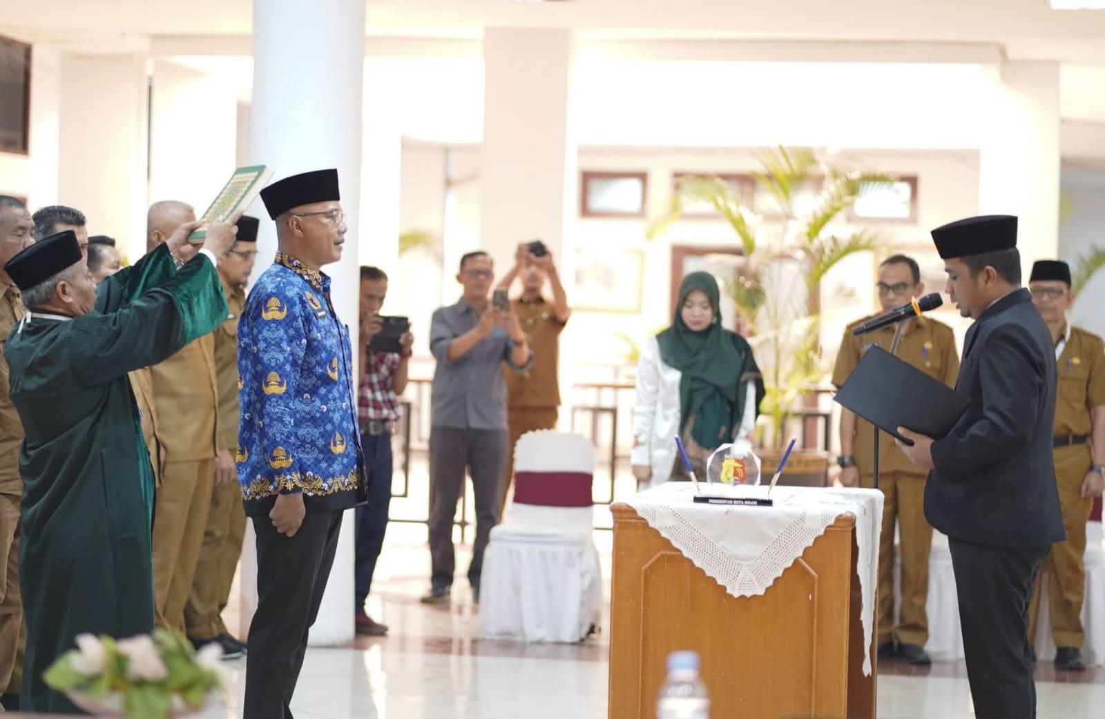 Prosesinpelantikan Ricky Carnova sebagaikadis Perdagangan, Koperasi dan Usaha Menengah kecil Kota Solok